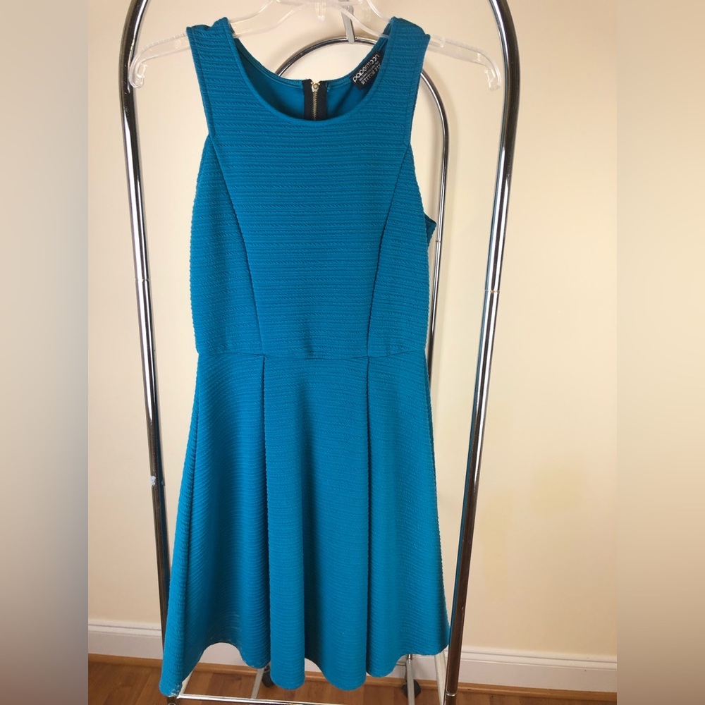 Papermoon (Stitch Fix) Etsie Textured Knit Dress, XS petite, teal